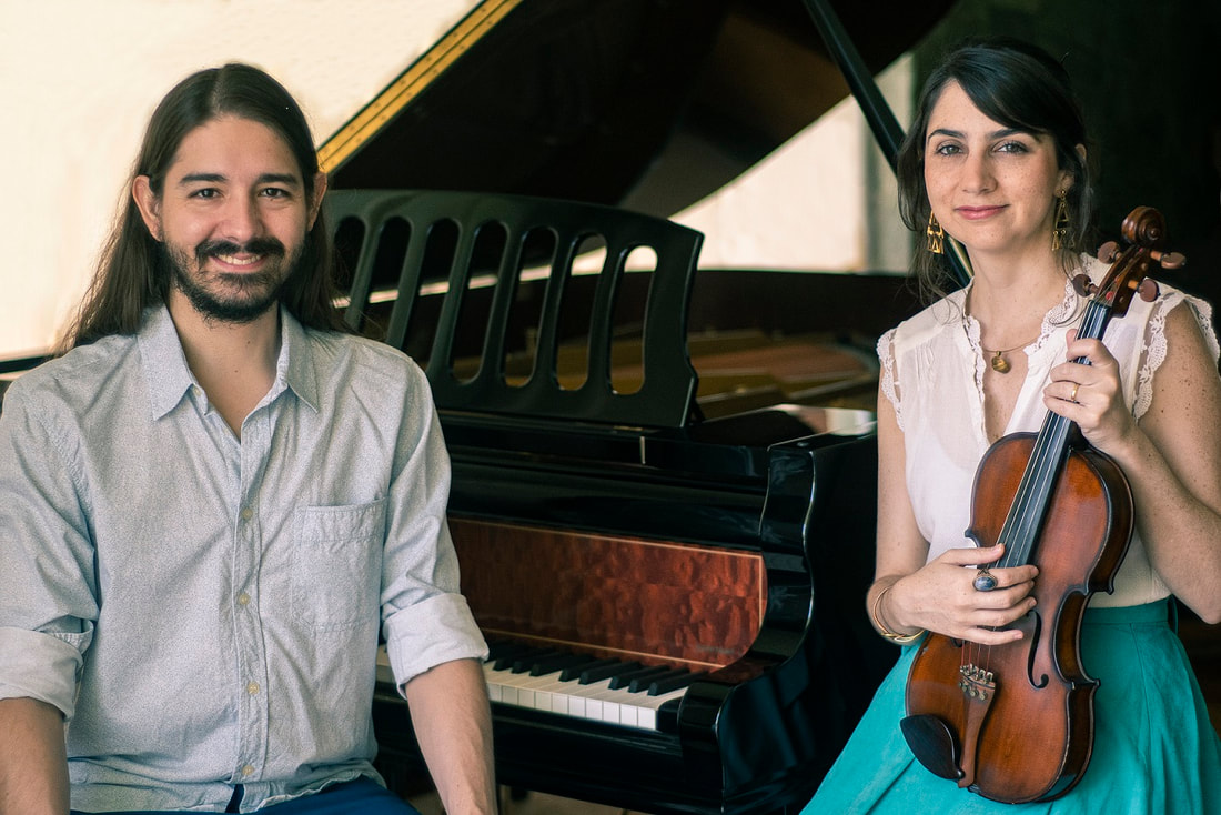 Carolina Arango (violín) y David Gaviria (piano)